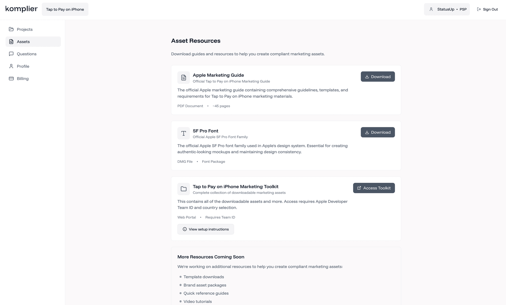 Multi-Format Support interface