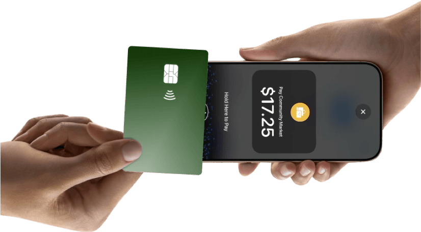 iPhone accepting a contactless payment